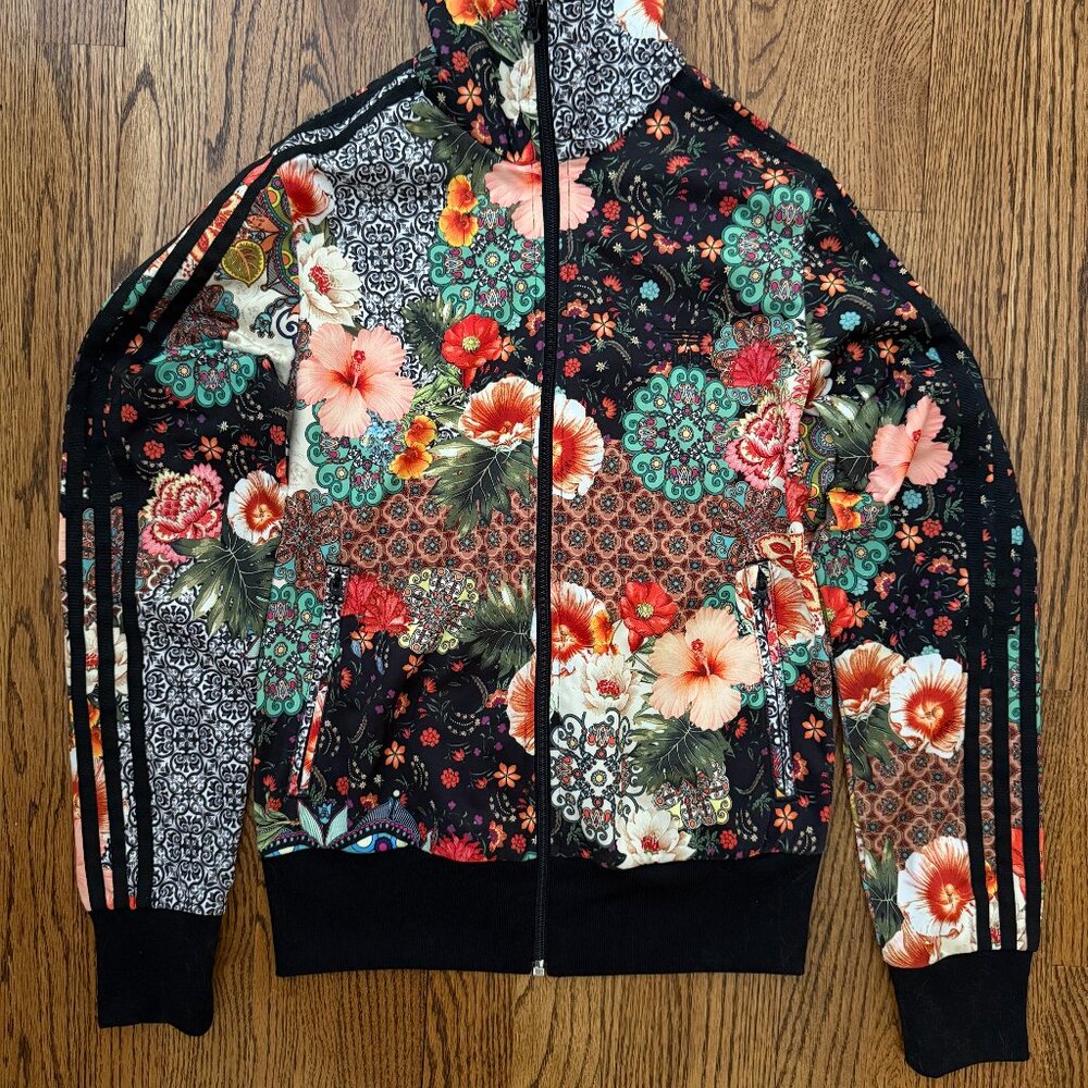 Adidas women's floral jacket size M